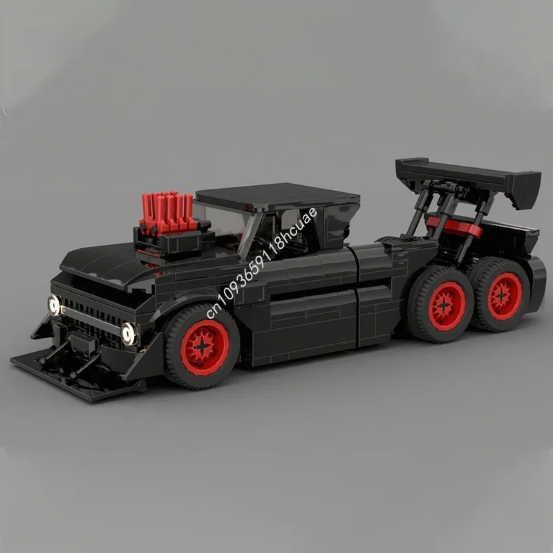 

415pcs MOC Slayer six-wheeled 1965 Chevroletes City Champion supercar Building Blocks Christmas Model Education creative Gift