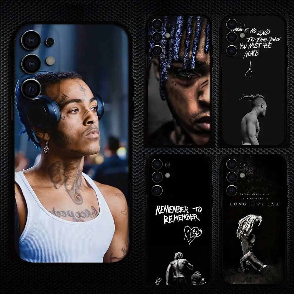

Rap X-XXX TentacionS Phone Case For Samsung S25,S24,S21,S22,S23,S30,Ultra,S20,Plus,Fe,Lite,Note,10,9,5G Black Cover