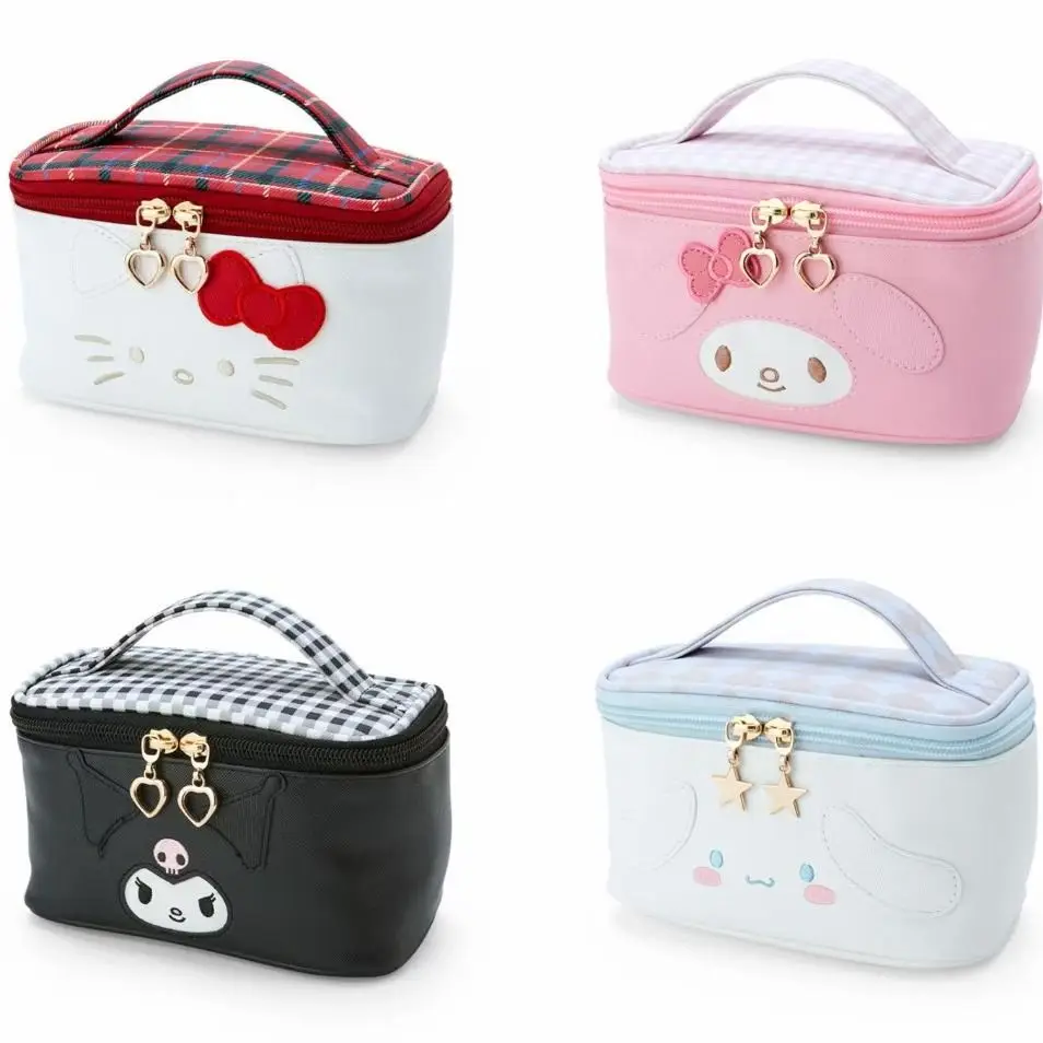 

Sanrio Melody милая студенческая канцелярская сумка для хранения мусора на молнии для девочек Kuromi ПК с вышивкой мультфильм ручная изысканная косметичка