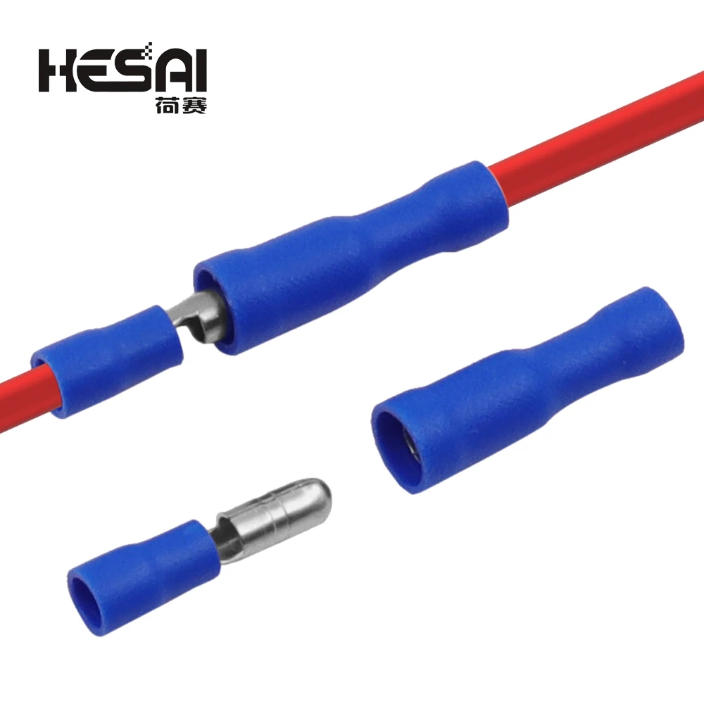 Female And Male Insulated Electric Connector Crimp Bullet Terminal for Audio Wiring terminals MPD FRD Connectors 22-16AWG