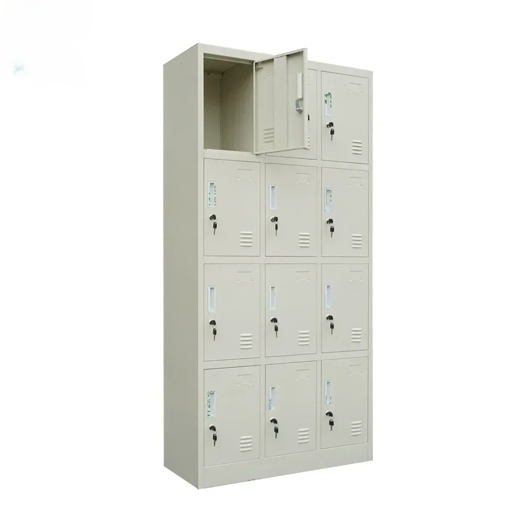 

'China Manufacturer's Modern 12-Door Steel Locker Staff Clothing Storage Locker for Offices school gem