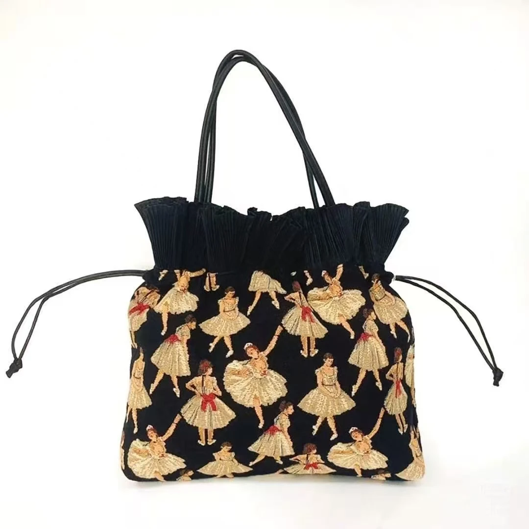 set-di-tre-pezzi-bellebranchee-borsa-per-il-trucco-con-stampa-ricamata-ballerina-portafoglio-e-scatola-con-design-anime-cartoon