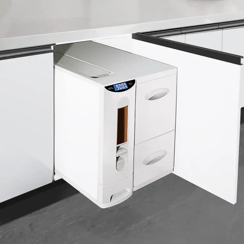 Rice noodle box embedded cabinet insect-proof rice tank rice cabinet automatic