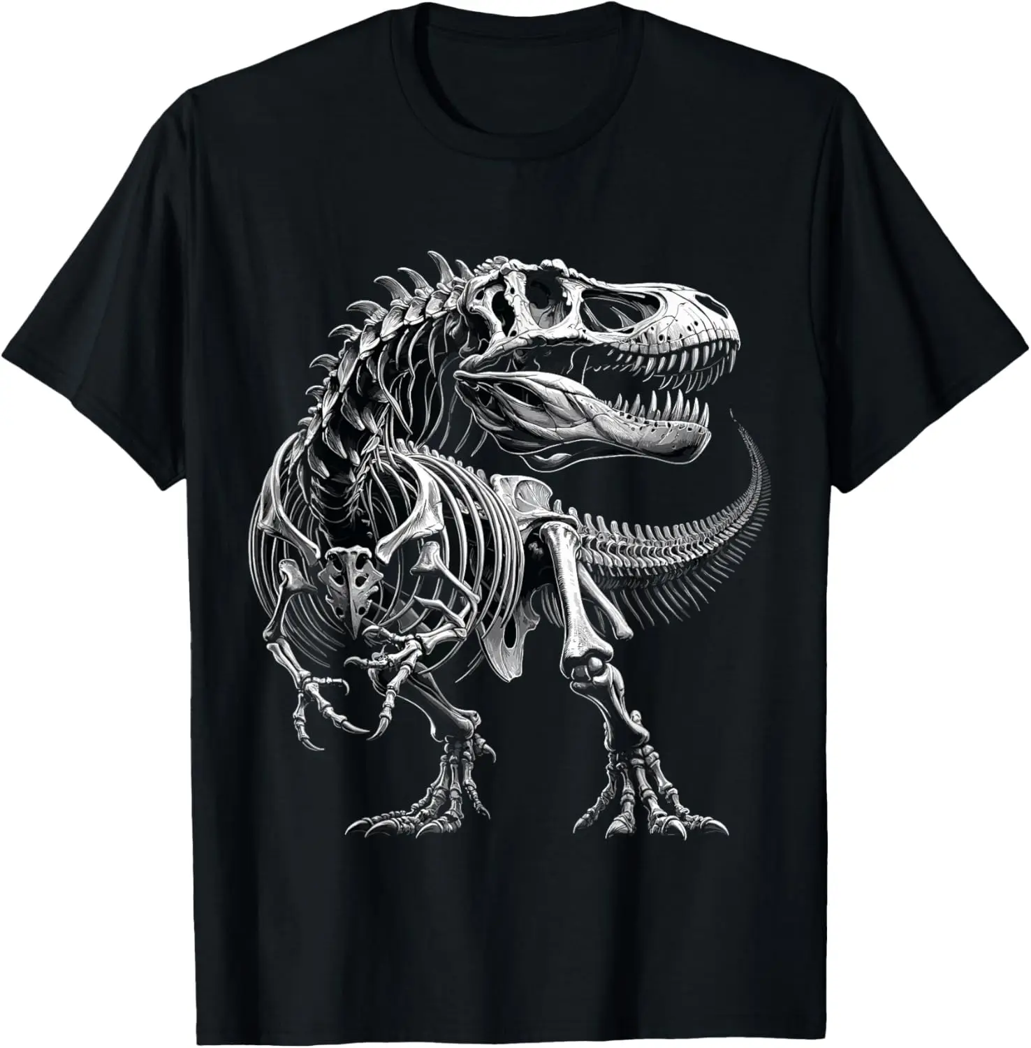 T-Rex Fossil Skeleton Dinosaur Bones Paleontologist T-Shirt