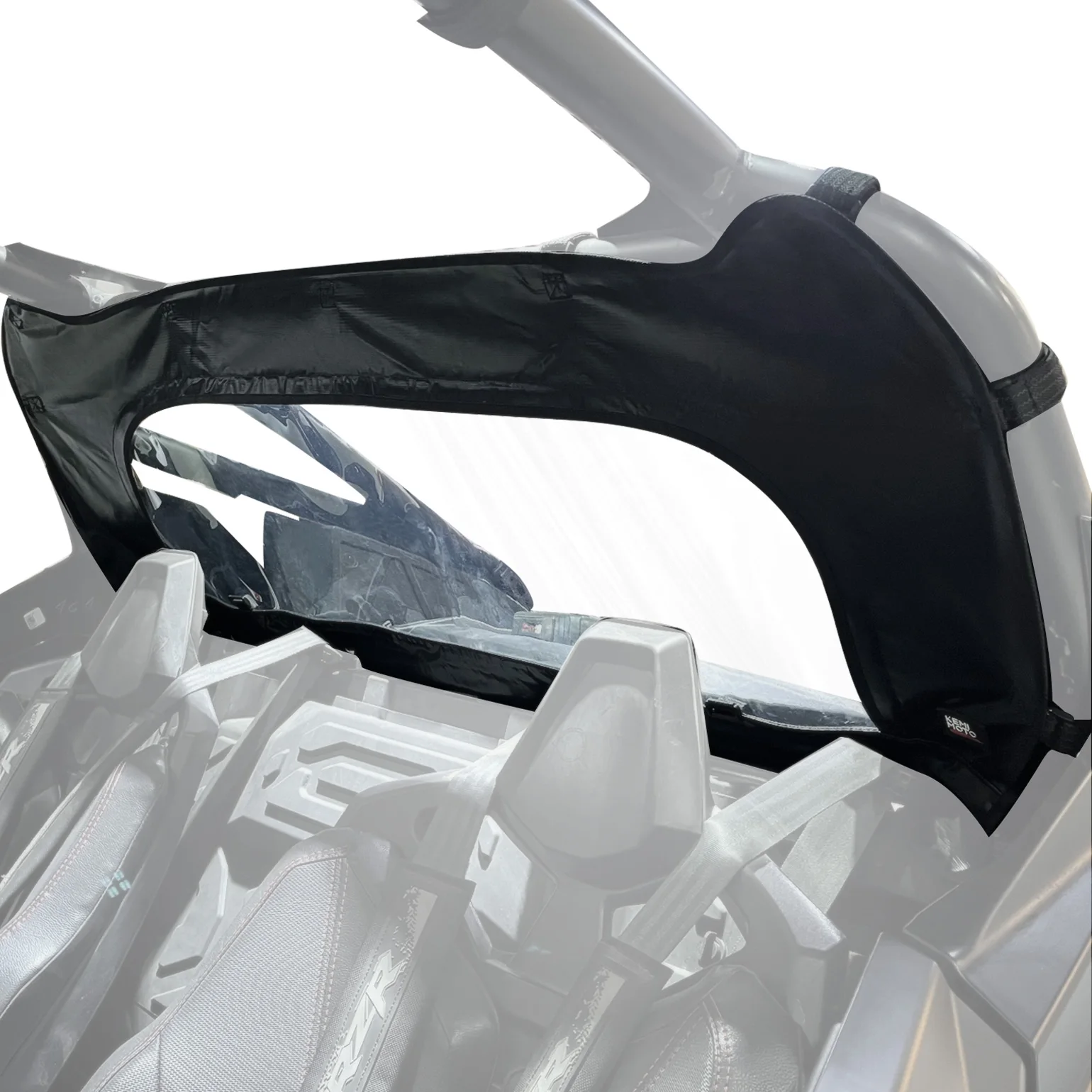 

KEMIMOTO UTV PVC Rear Soft Clear Windshield Compatible with Polaris RZR PRO R/PRO R 4 2022-2024 Waterproof Rear Windshield