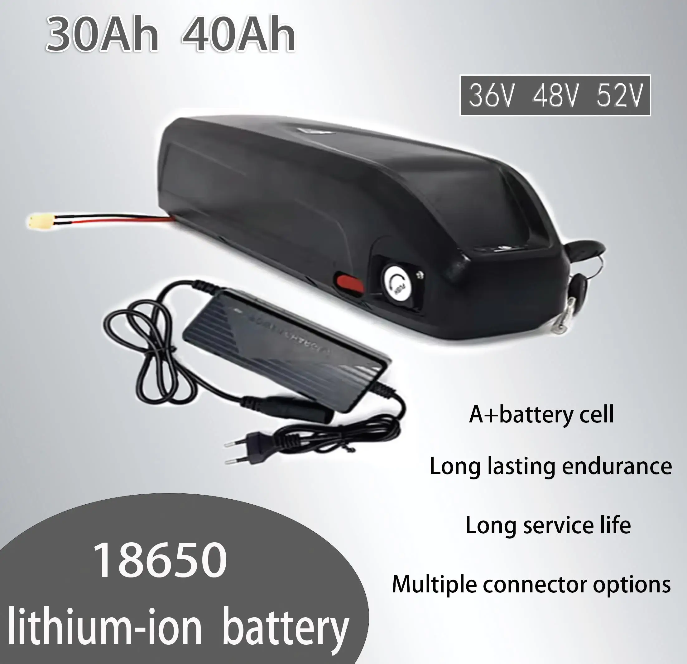 

2025 Новый аккумулятор Hailong для электрического велосипеда 36 В 48 В 52 В USB 18650 BBS03 BBSHD 20 Ач 30 Ач 40 Ач 500 Вт 750 Вт 1000 Вт 1500 Вт Аккумулятор для скутера