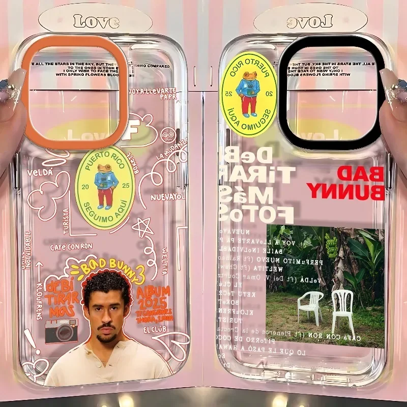 

DTMF Debí Tirar Más Fotos Bad Bunny Phone Case For iPhone 16 15 14 13 12 11 Pro Max Mini X XS 7 Plus 16E Shockproof Cover Fundas