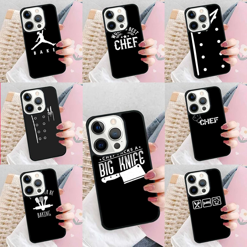 Chef's Uniform Jacket Soft Phone Case Cover for iPhone 16 Promax 15 Pro 13 14 Plus 11 12 Mini XR XS MAX Coque