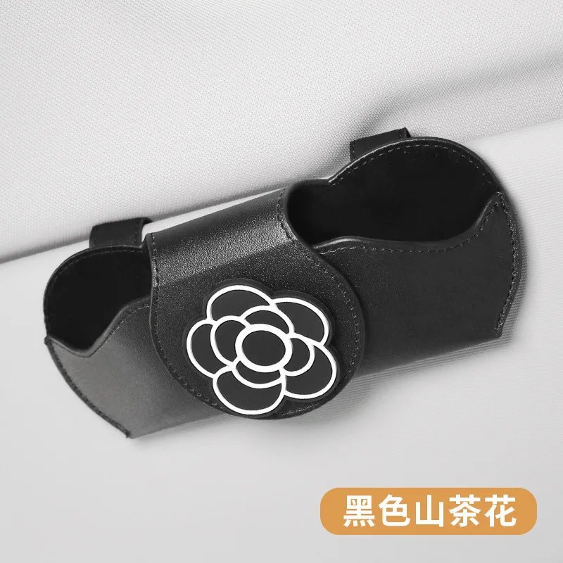 NEW Multi-functional car mounted Sunglasses clip Storage Bag Glasses Pouch Car Glasses Clip  Women Gift B2