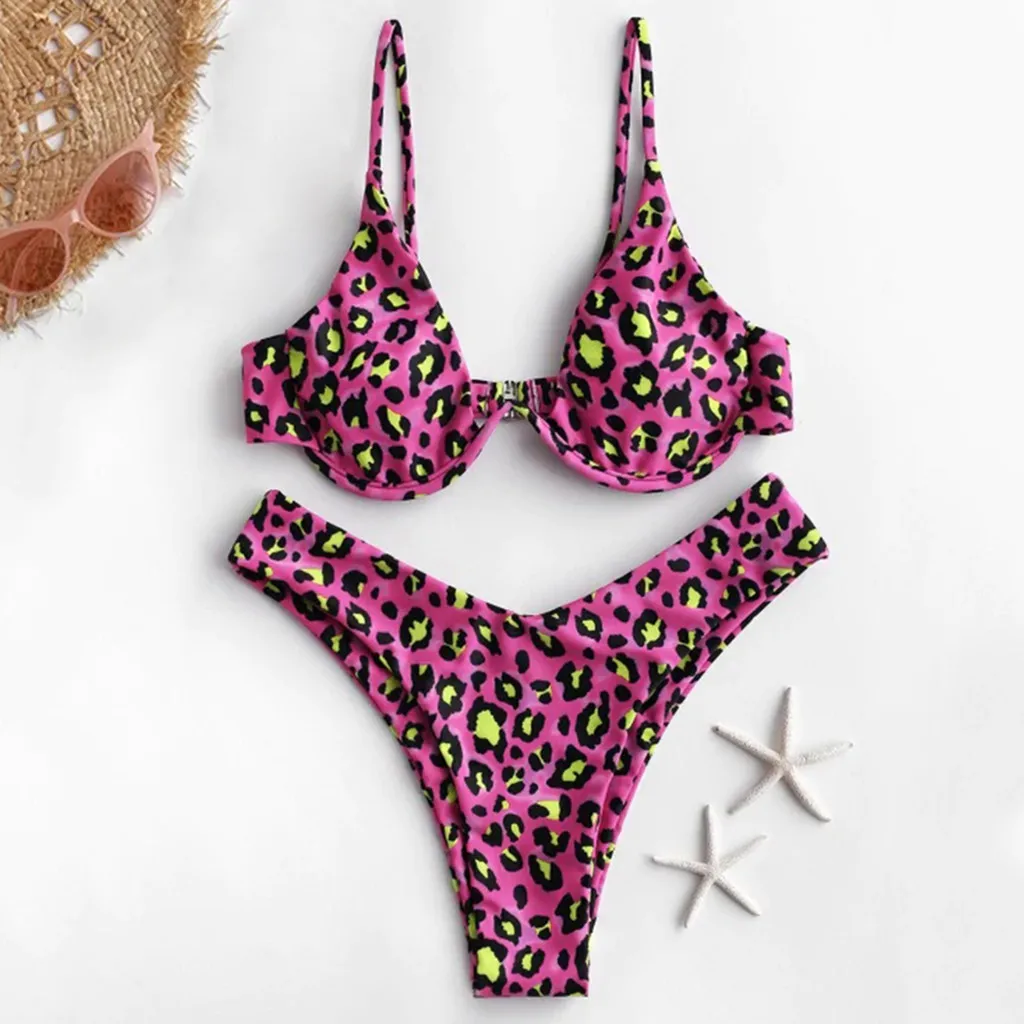 New Sexy Bikini Solid Swimsuit Women Swimwear Push Up Bikini Set Brazilian Bathing Suit Summer Beach Wear Swimming Suit