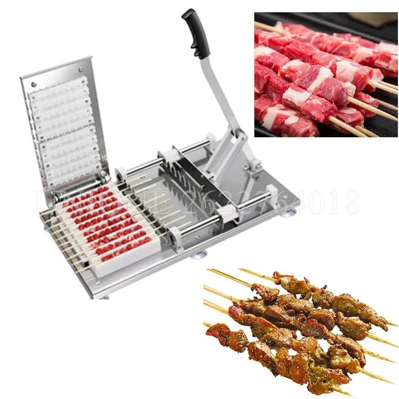 

Manual Skewers Stringing Machine BBQ Meat String Machine Barbecue Skewer Tools Skewers Stringing Machine Kebab Piercer Tools