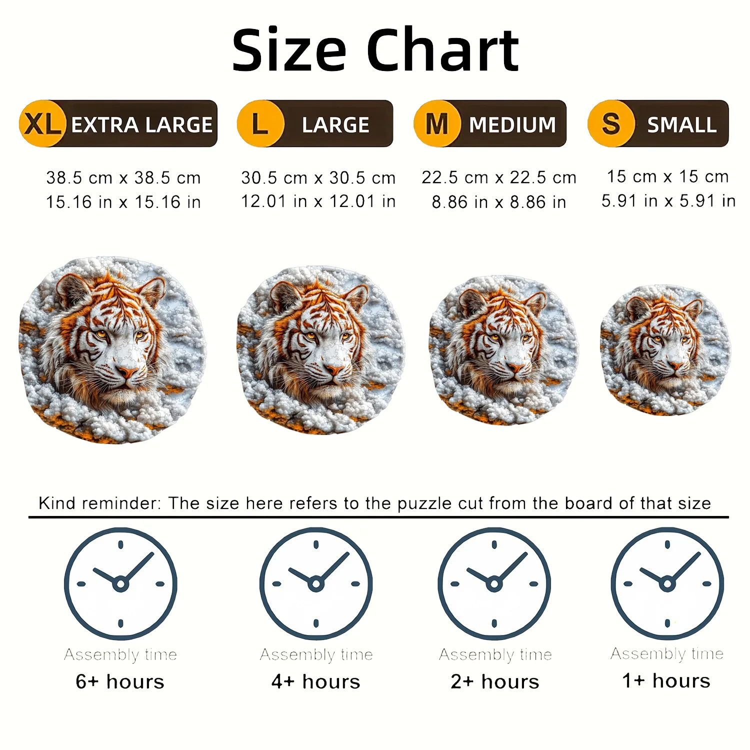 Tiger Turtle Lion Wooden Animal Puzzle With Unique Irregular Shape Adult Leisure And Entertainment Holiday Gift