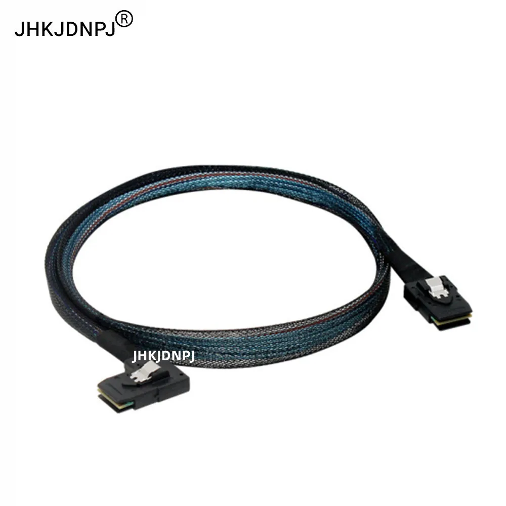 Right Angle Mini SAS SFF-8087 to SFF-8087 Connector Server Hard Disk Data Extension Cable 6Gbps