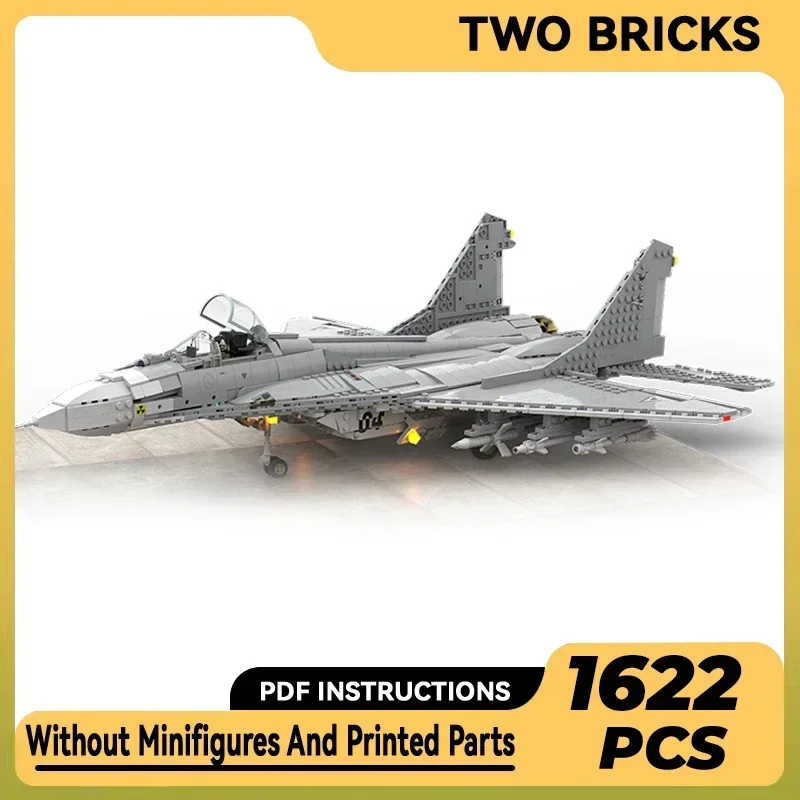 

Military Aircraft Model Moc Building Bricks MIG-29 Fighter Technology Modular Blocks Gifts Christmas Toys DIY Sets Assembly