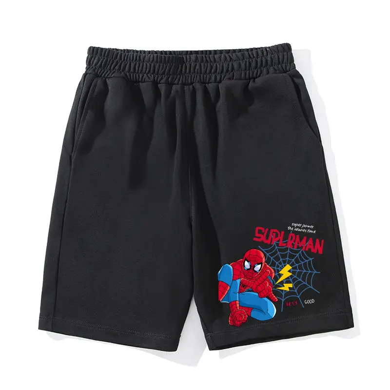 Marvel Spider-Man pantalones cortos conjuntos verano 2025 nuevos pantalones periféricos bidimensionales pantalones medianos
