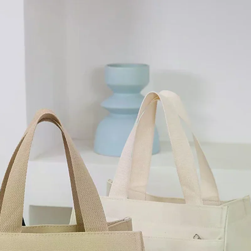 

Cartoon Cute Printed Pattern Canvas Versatile Handbag Office Worker Lunch Bag Tote Bag