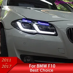 Car Lights For BMW F10 F18 5 Series 2011-2016 LED Auto Headlight Assembly Upgrade Newest M5 Competition LHD RHD Accessories