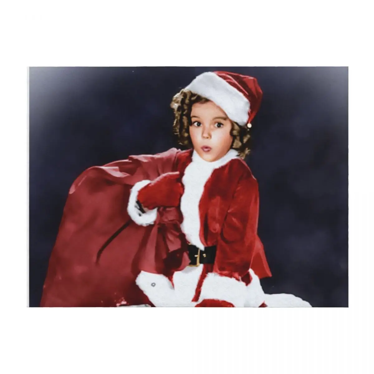 

Shirley Temple Portrait at Chimney Throw Blanket Decorative Sofas blankets and throws for sofa Fashion Sofas Blankets