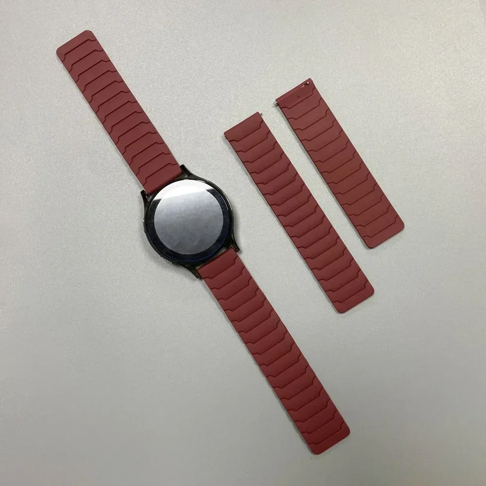 20/22 mm Magnetarmband für Huami AMAZFIT BIP 6 5 UNITY Silikon-Schlaufenband GTR 4/3/3 Pro 2e GTS 4 mini 3 BALANCE Sportarmband