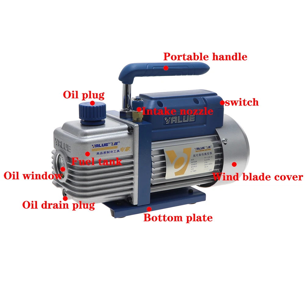 قيمة مضخة تفريغ مرحلة واحدة ، مضخة مكيف هواء صغيرة ، مكيف هواء ، مكيف هواء ، أداة تكييف الهواء إضافة الفلوريد ، في ، من من من فضلك ، #3