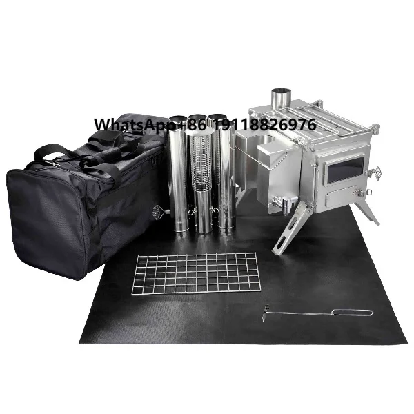 

Quick Assembly Portable Outdoor Camping Kitchen Hiking Tent Wood Stove for Firewood Burning for Outdoor Adventure Firewood Stove