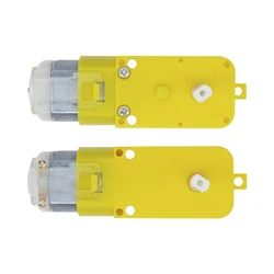 2pcs DC 3-12V TT Motor Module Robot Intelligent Car Dual Shaft Geared Motor Gearmotor Gearbox Motor for DIY Smart Car Robot