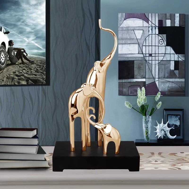 Import Items Decor for Home Abstract Resin Elephant Sculpture