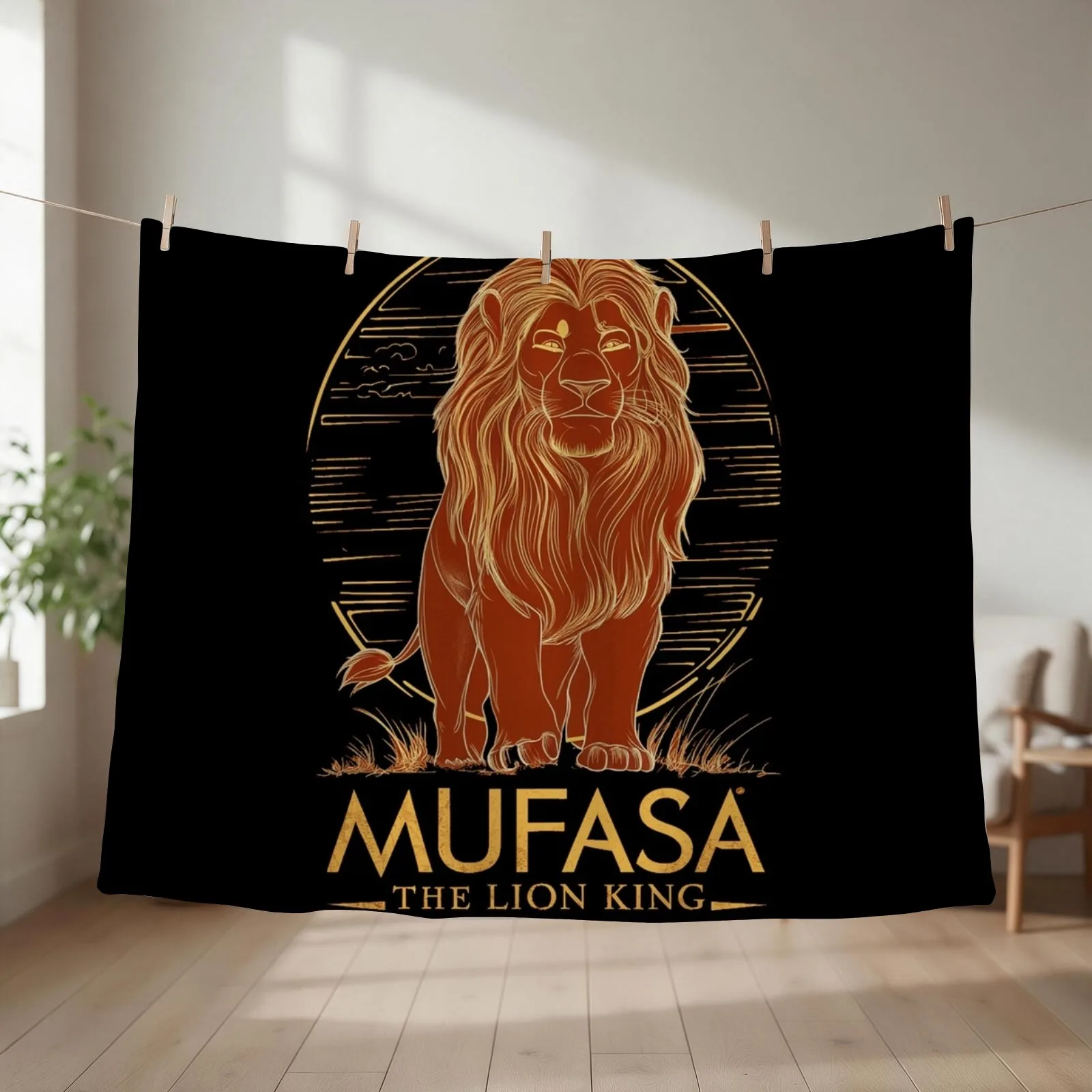 Mufasa 2024 Throw Blanket Luxury Throw Comforter Summer For Sofa Thin Blankets
