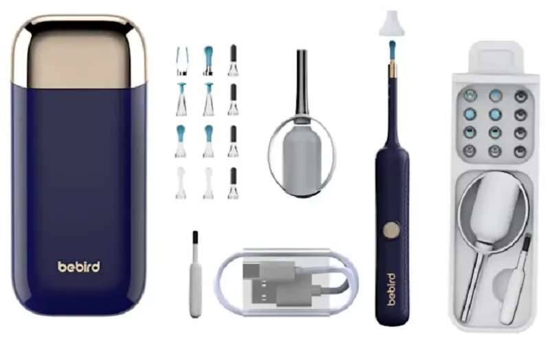 Nuevo Kit de Limpieza de Oídos Bebird Earsight Plus I35R 2025 - Otoscopio Flexible Inalámbrico HD, Pinza para Oídos Sin Dolor
