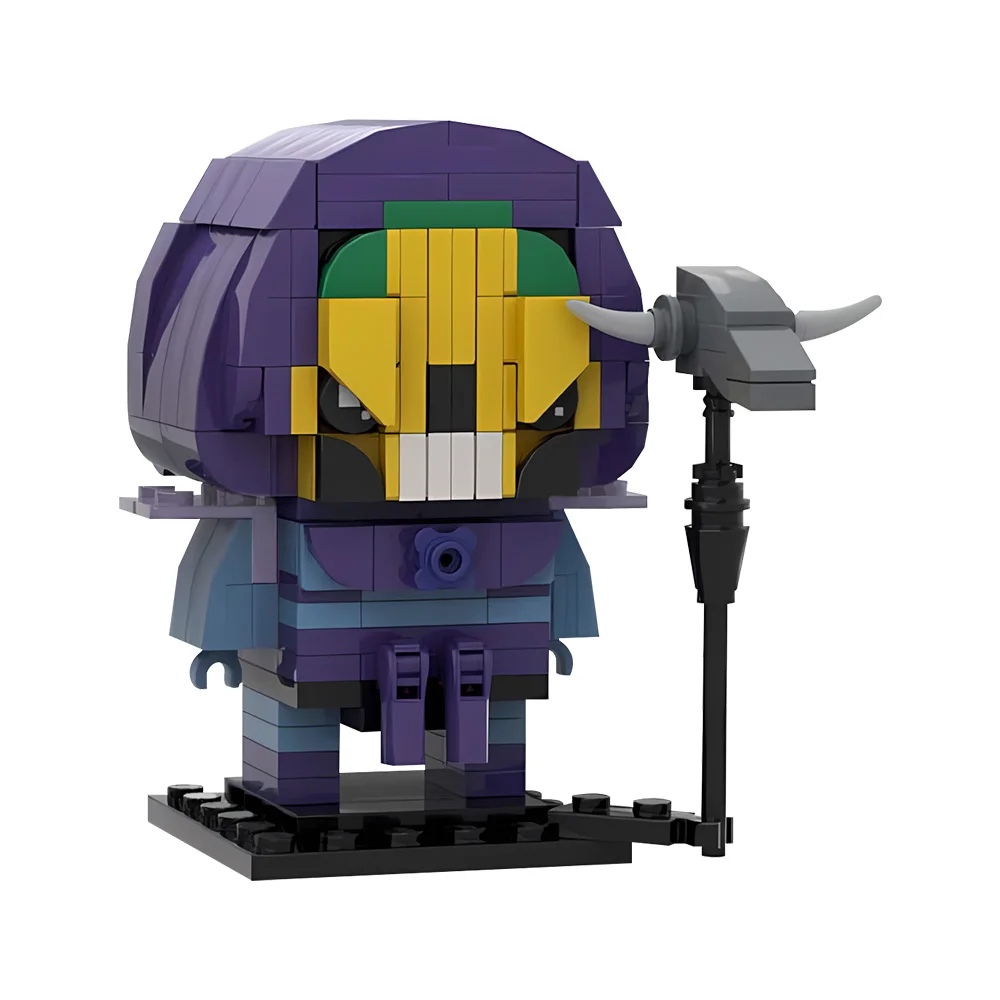 Blocs de construction MOC He-Man et Skeletor, jeu classique, guerrier maléfique, figurine d'action, jouet en brique, cadeau pour adulte