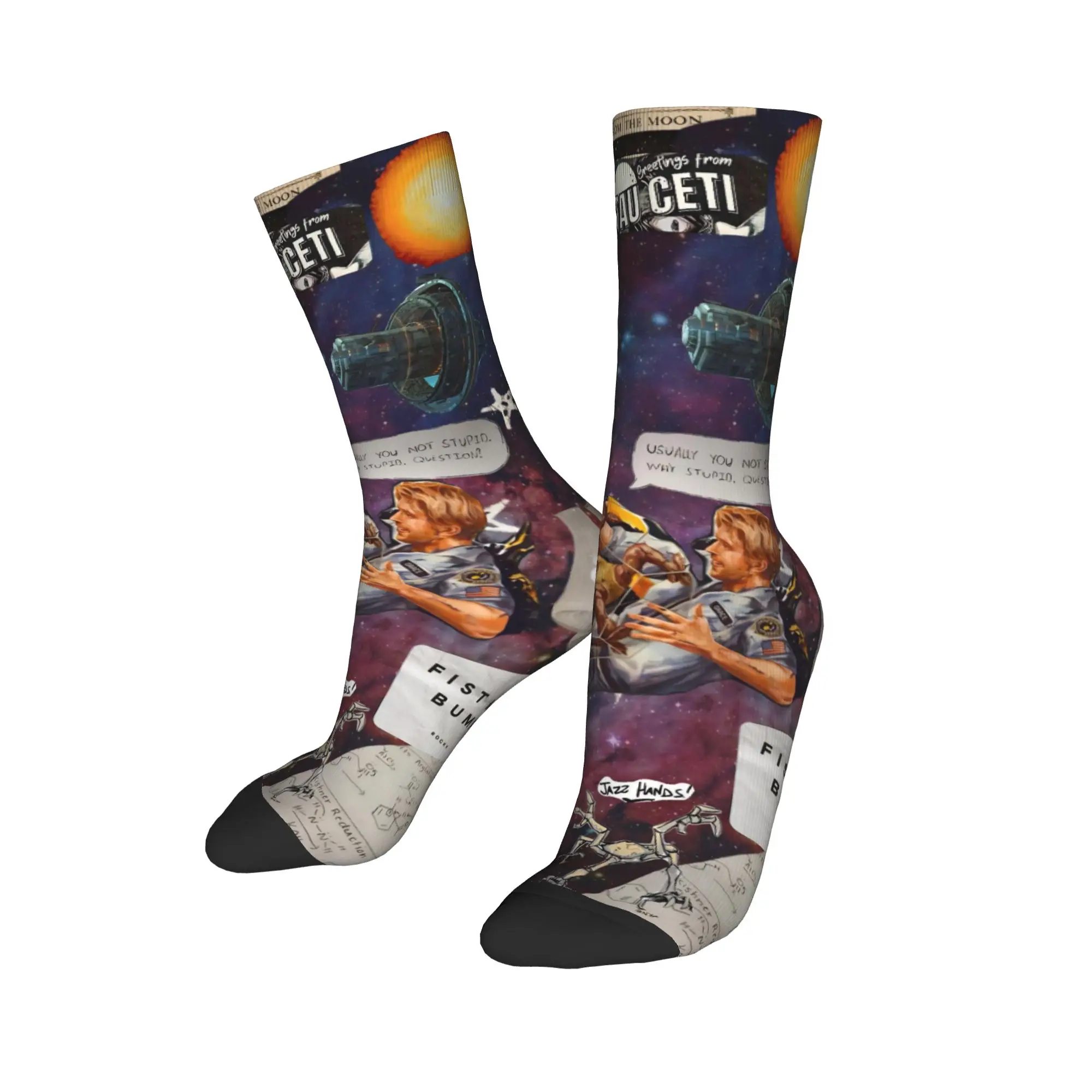 Project Hail Mary Movie 2026 Printed Socks Merch for Party Wear Breathable  Crew Socks