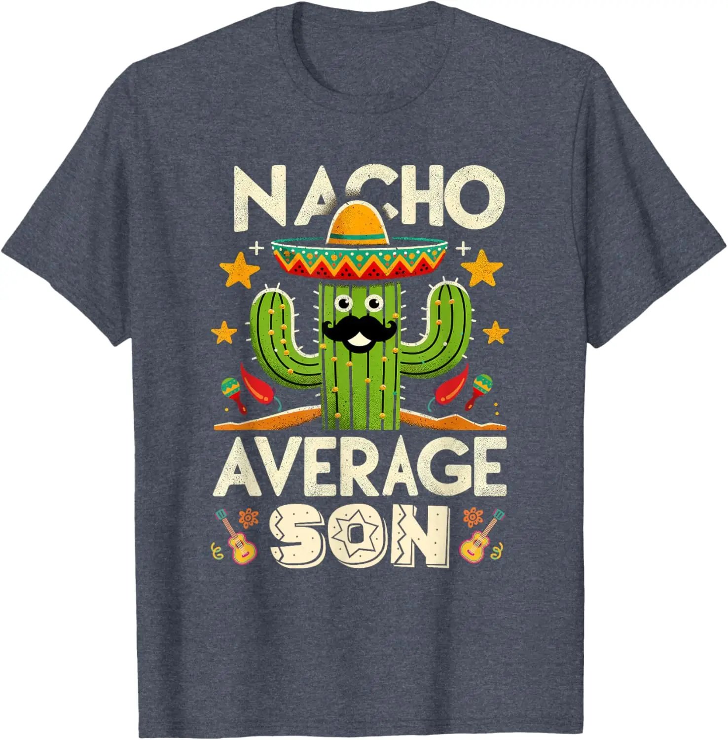 Cinco De Mayo Family Matching Shirts Nacho Average Son T-Shirt Mexico Tee Party Shirts Vintage Streetwear Graphic T Shirts Tops