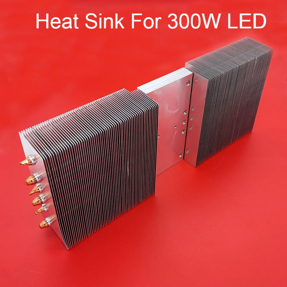 1 piece HD 1080p 1080*1920 LED projector/projection diy kit copper tubular radiator/heat sink 300*120mm for 300W LED