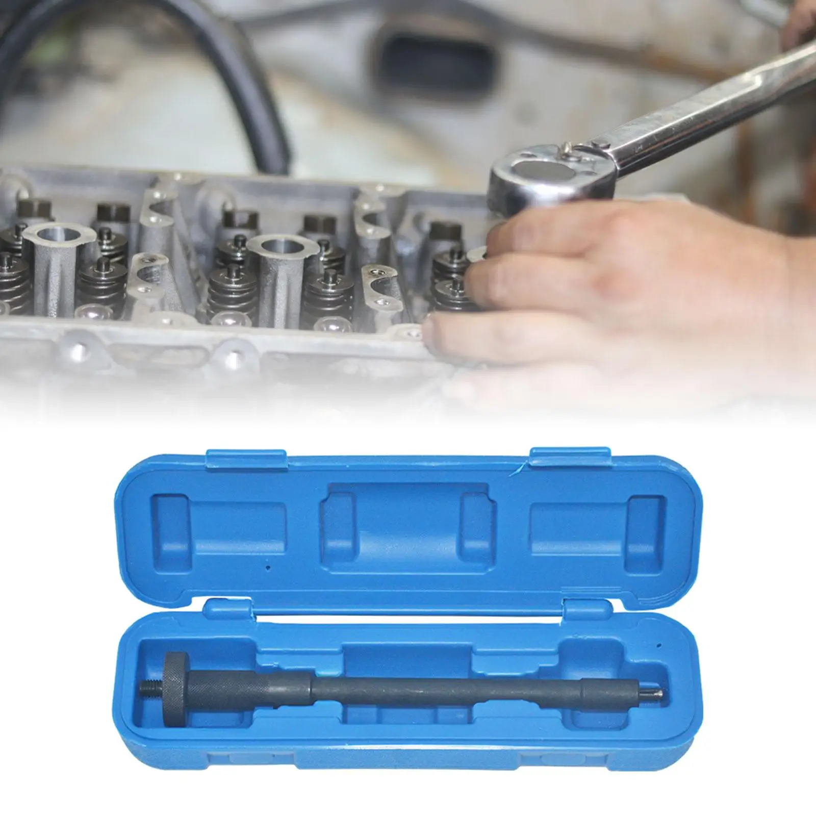 Oil Injector Copper Washer Remover with Carry Case Easy to Use Multifunction for Motorcycles Auto Truck Maintenance Tool