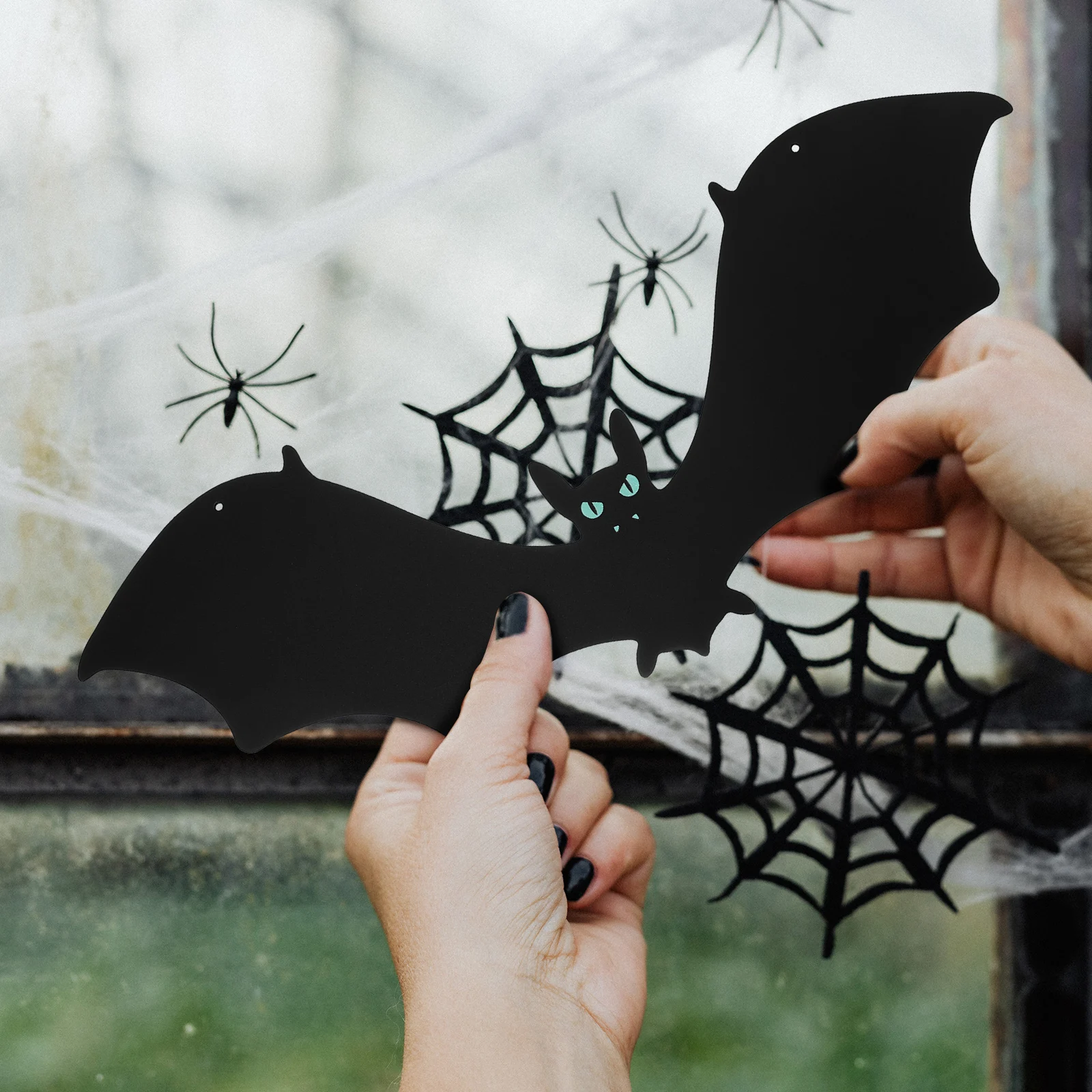 

15 Bats Hanging Decorations 48M Line Halloween Pendants PP Material Bat naments Indoor Outdoor Yard Decor Festive Party