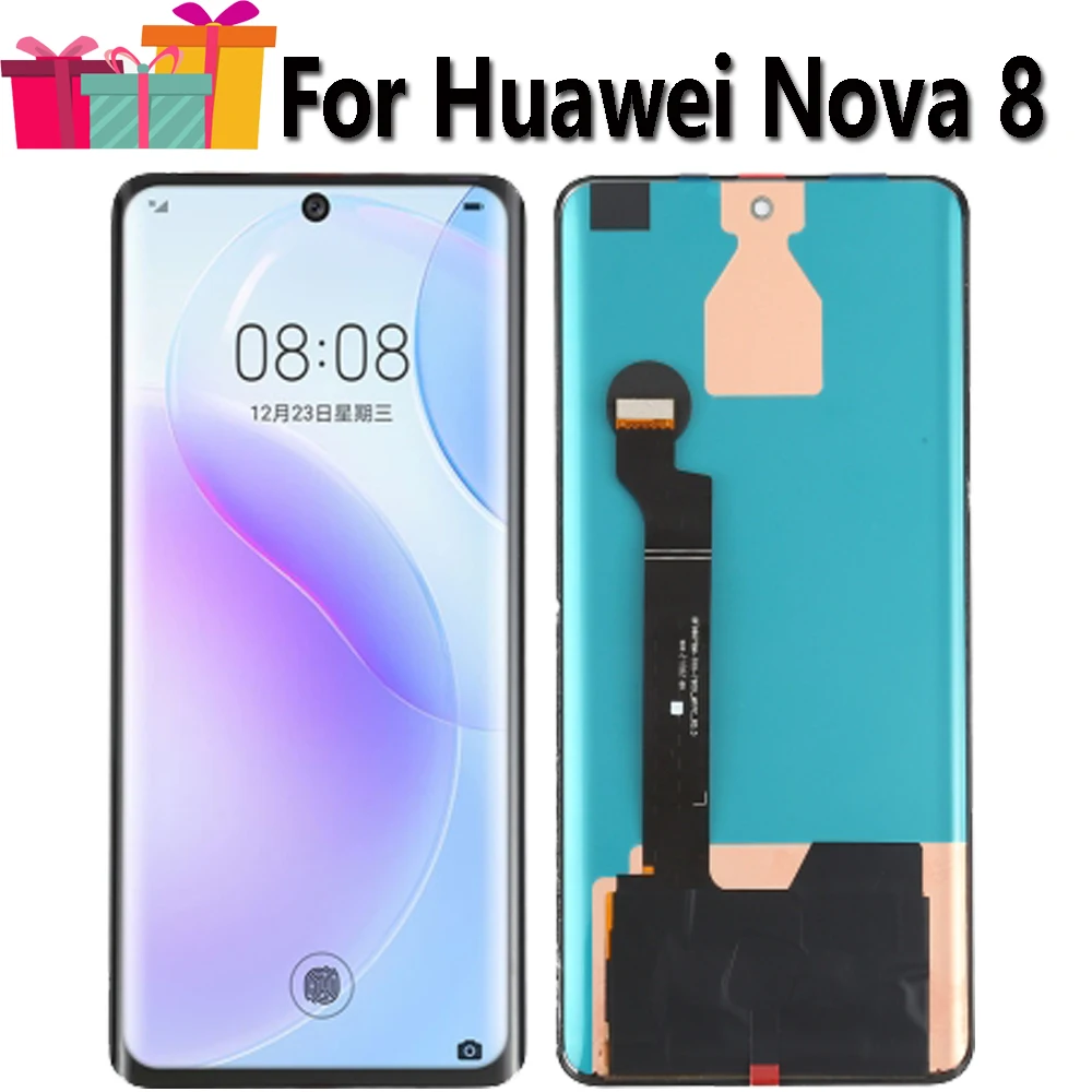 OLED For Huawei Nova 8 Nova8 5G ANG-AN00 LCD Display Touch Screen Replacement Digitizer Assembly