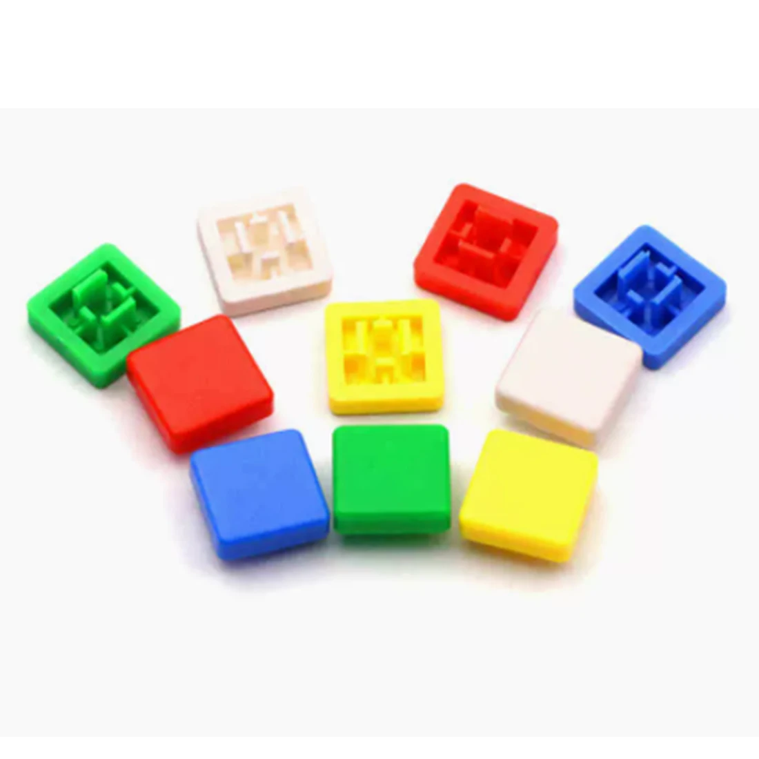 100pcs 12*12mm Push Button Switch Cap Multi Color Cover for 12*12mm Square Switches Wholesale Price
