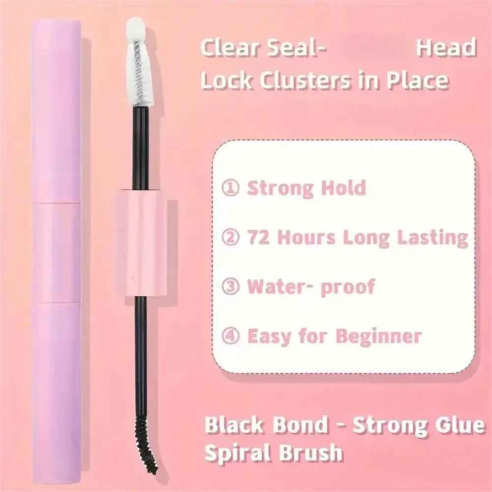 144 Wimperkruller met afdichtende wimperlijm en wimperapplicator Wimperkruller Verlengset (40D Set)