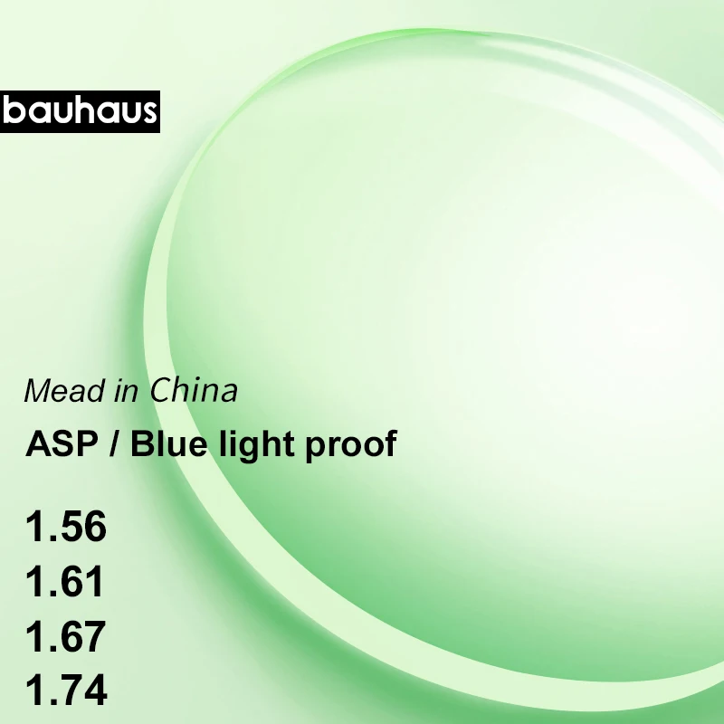 Aspheric  Anti Blue Light Prescription Glasses Lenses Radiation Protection  UV Protect Anti-Radiation