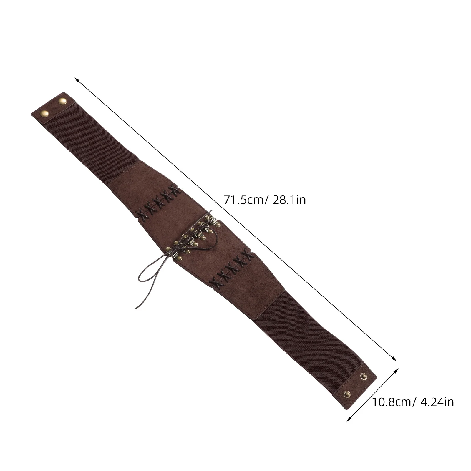 حزام وشاح عريض أنيق من البولي يوريثان للنساء، مشد خصر لطيف للفساتين، معاطف إكسسوارات بوهو عتيقة، حزام تنورة جينز #4