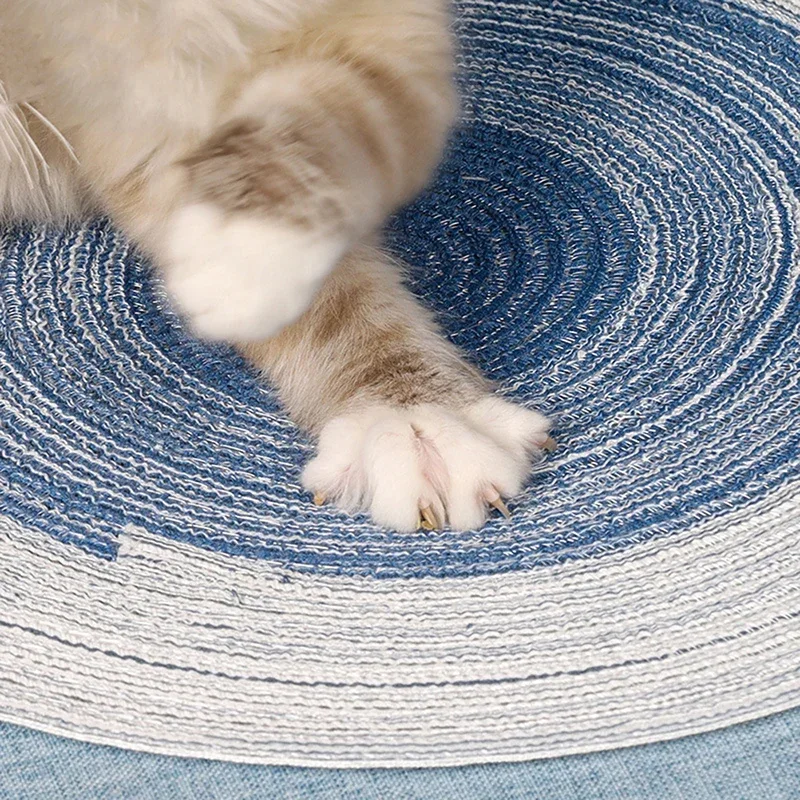 Handcrafted Cotton Cat Scratcher Sofa Anti-Scratch Natural Sisal Rope Furniture Protection Cat Scratching Post with Couch Guard