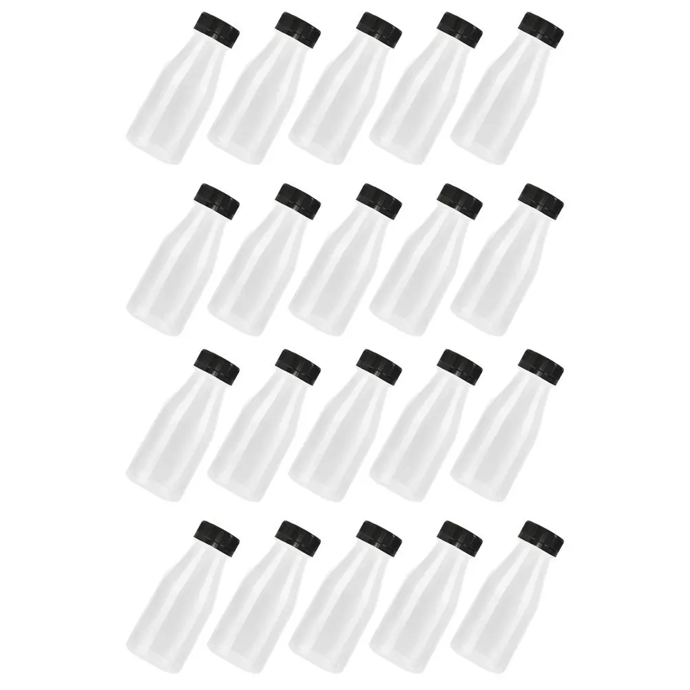 

20Pcs Clear Milk Bottles with Lids Portable Yogurt Bottles Multipurpose Beverage Containers Milk Container Yogurt Bottle