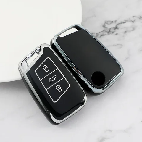 ТПУ чехол для автомобильного ключа с дистанционным управлением для Volkswagen VW Magotan Passat B8 Golf for Skoda Superb A7 Kodiaq защитные аксессуары