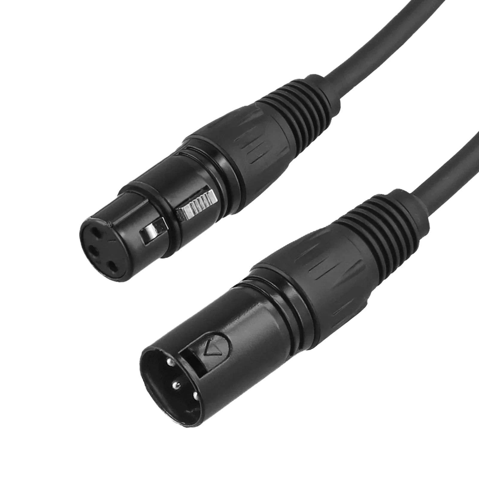 Flexible XLR Male To Female Microphone Cable With Dual Shielding For Mixers And Cameras Black Color 30CM 1M 300CM 5M