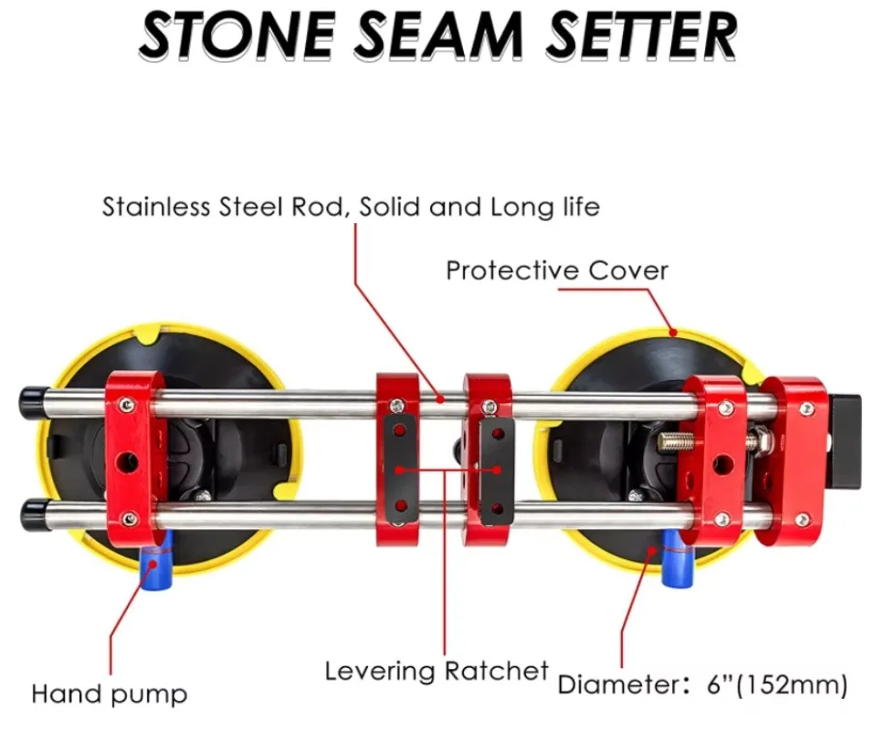 Alat Penyambung Batu Granit 6 Inci untuk Pekerjaan DIY, Dapat Disesuaikan
