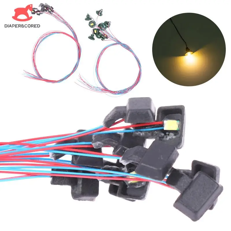 عالية الجودة هو مقياس 1: 87 ، 3 فولت ، 3 فولت ، مصغرة ، محاكاة ، في الهواء الطلق ، مجلس ، نموذج ، diy بها بنفسك ، مصباح ، اكسسوارات ، 10 قطعة #1