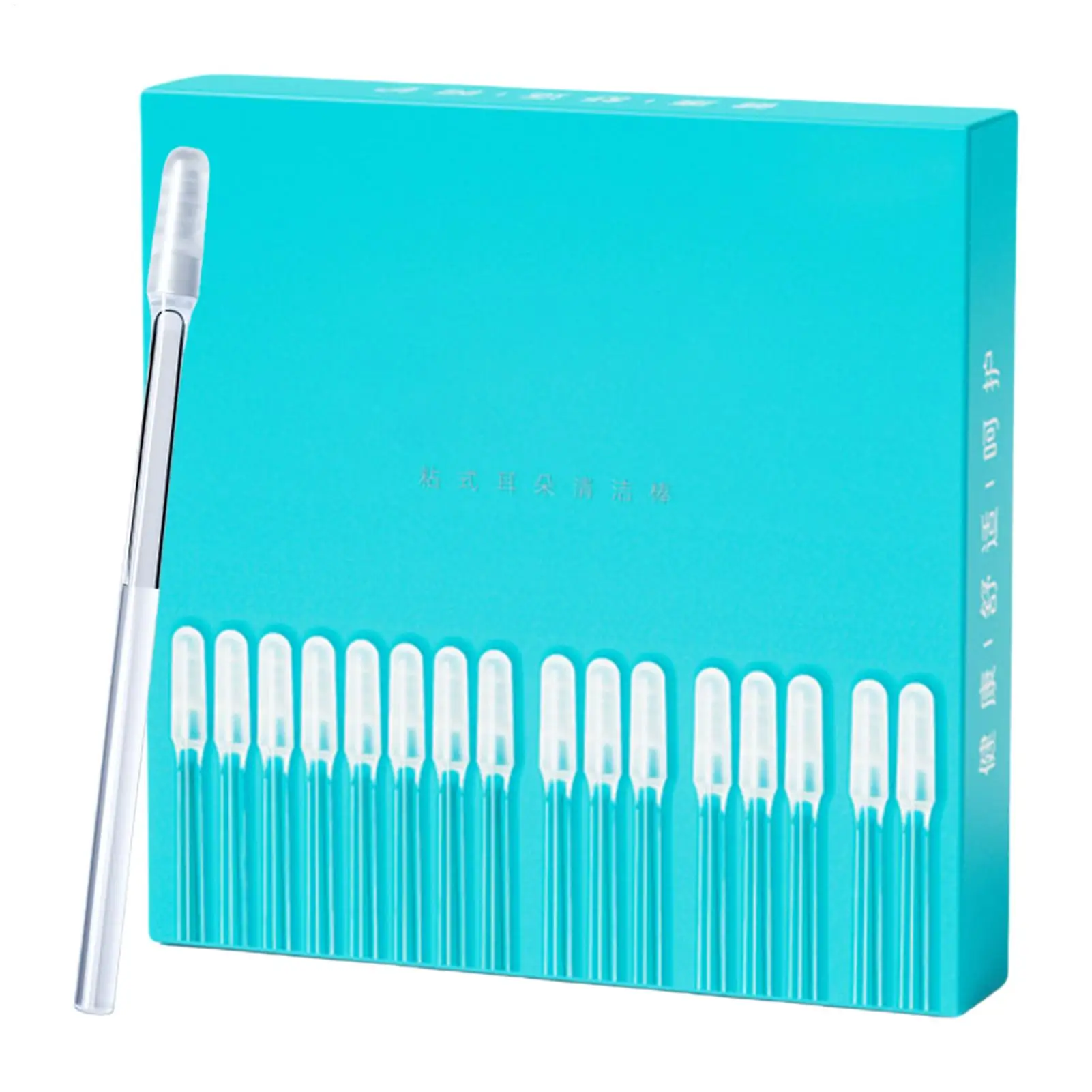 24Pcs/box Disposable Sticky Ear Swabs Pick Reusable Ear Cleaner Silicone Ear Wax Removal Tool Earwax Remover For Kids & Adults