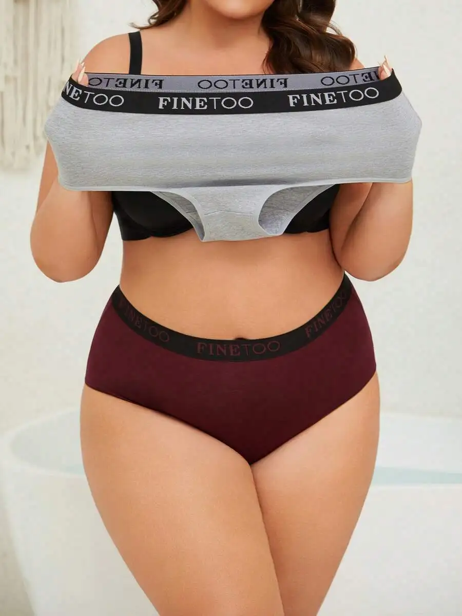 

6-Pack Womens Cotton Breathable Oversized Briefs Set