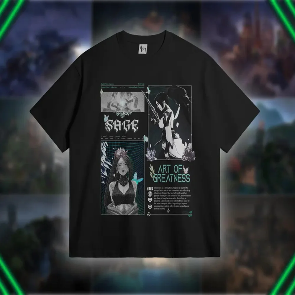 Valorant Event Men's Team Uniform T Shirt Gaming Style Fashion Sports Women Tops