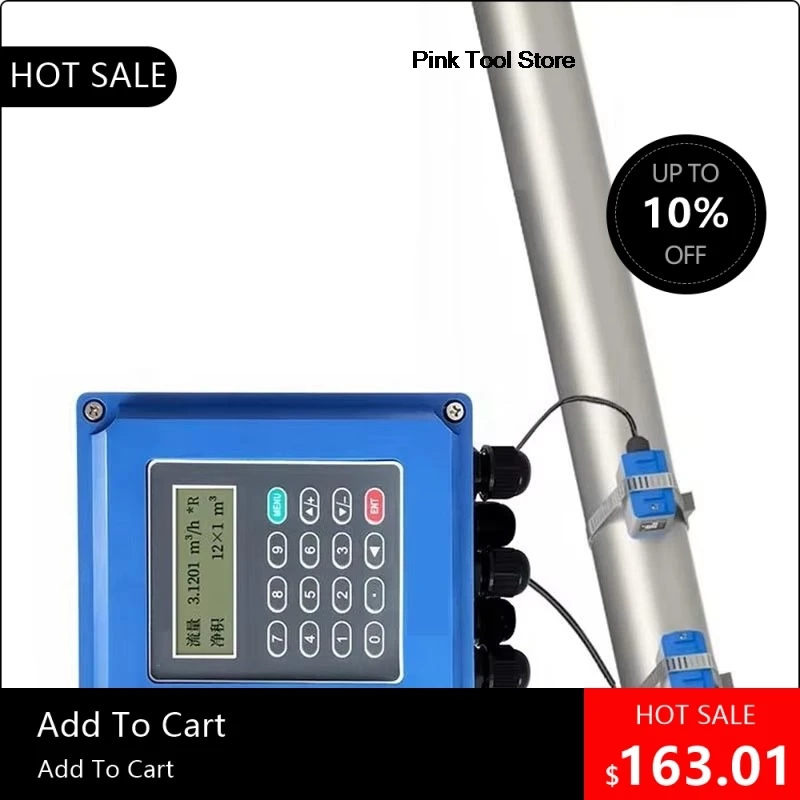 

1855 Полезный DN32-6000 Настенный датчик расходомера воды Дополнительный датчик зажима для хранения Цифровой ультратонкий датчик жидкости 93